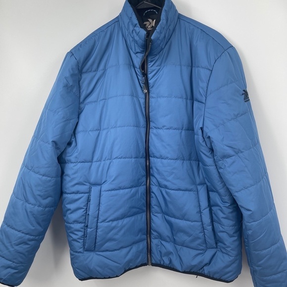 Zeroxposur Blue Quilted Hooded Warm Winter Puffer Coat Size L - Picture 1 of 5